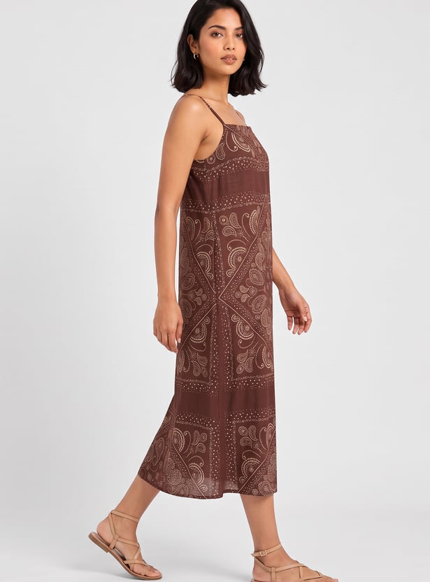 Women Printed A-line Dress