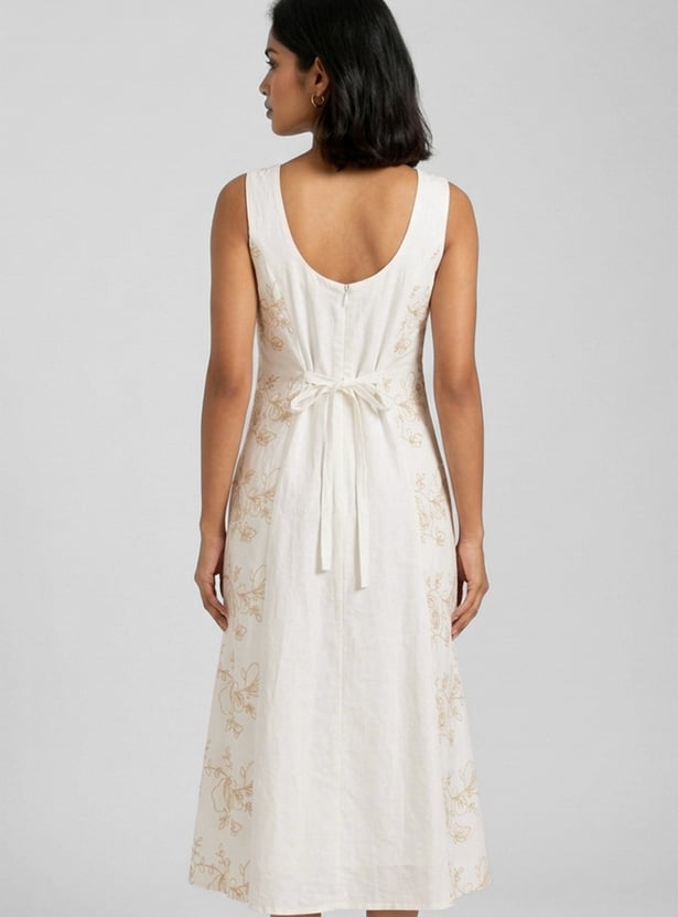 Women Embroidered A-line Ethnic Dress
