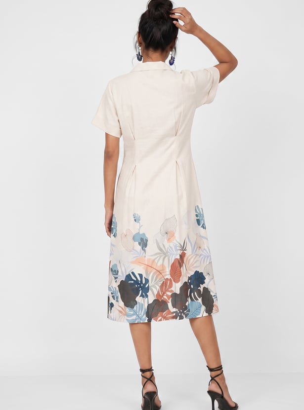 Women Printed Shirt Dress