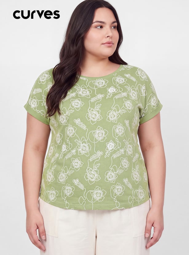 Women Floral Print T-shirt