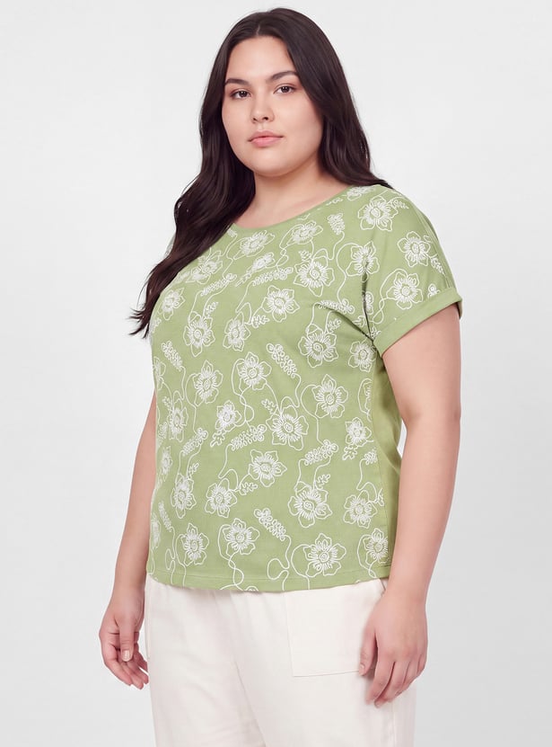 Women Floral Print T-shirt
