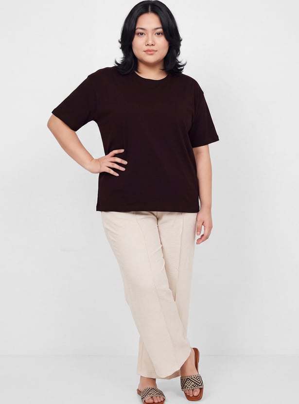 Women Textured T-shirt