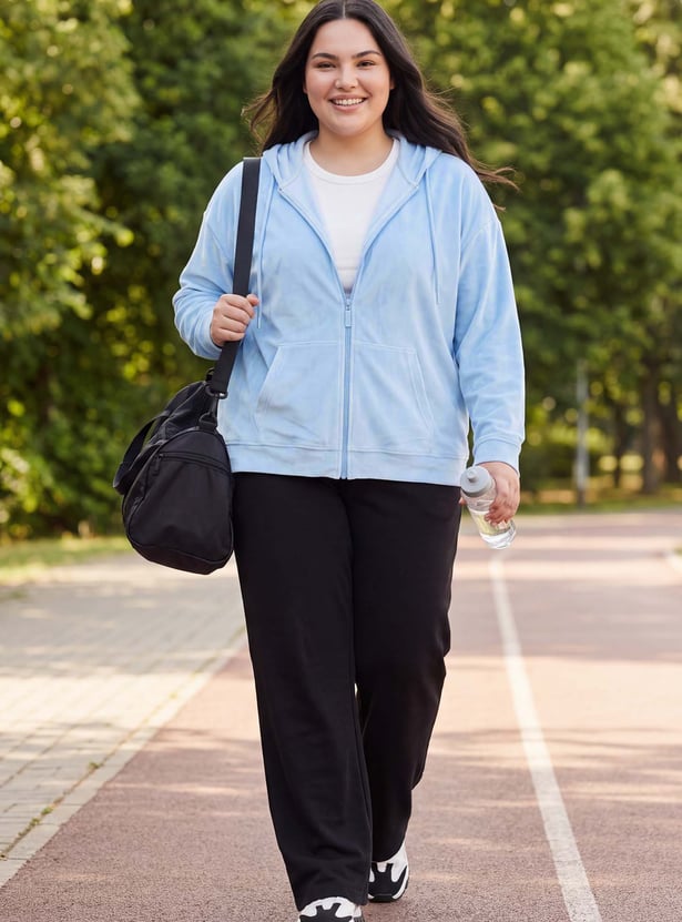Women Solid Hooded Jacket