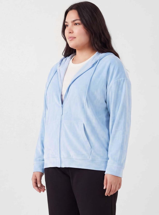 Women Solid Hooded Jacket