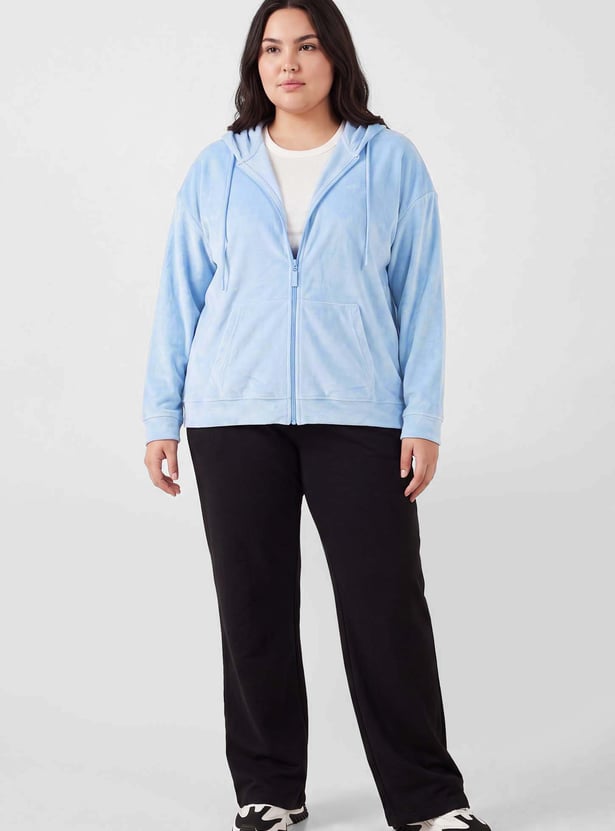 Women Solid Hooded Jacket