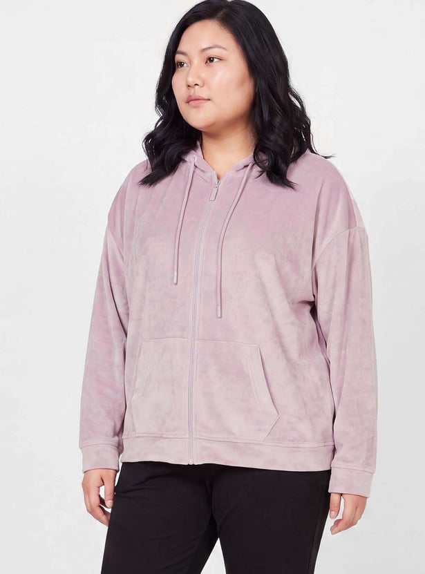Women Solid Hooded Jacket