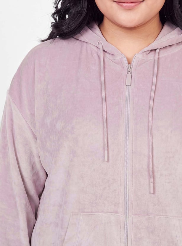 Women Solid Hooded Jacket