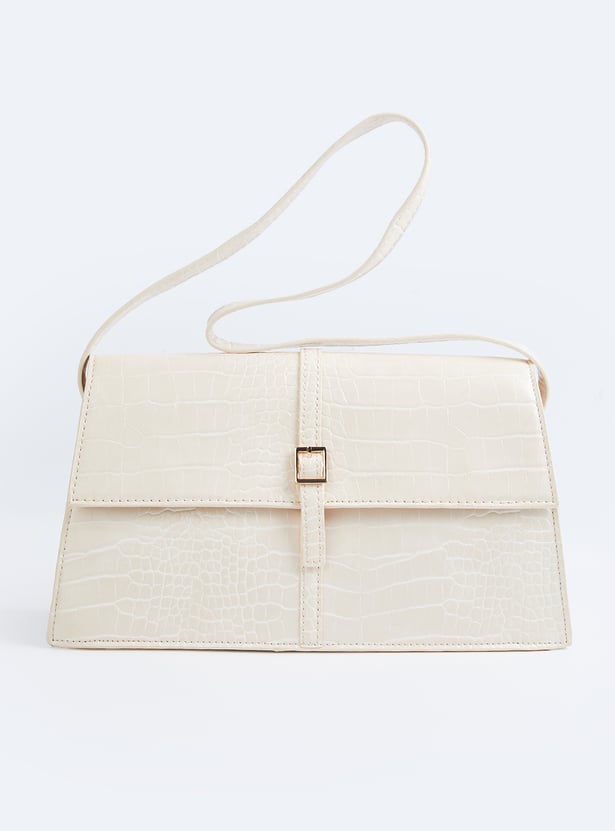 Women Croc Design Shoulder Bag