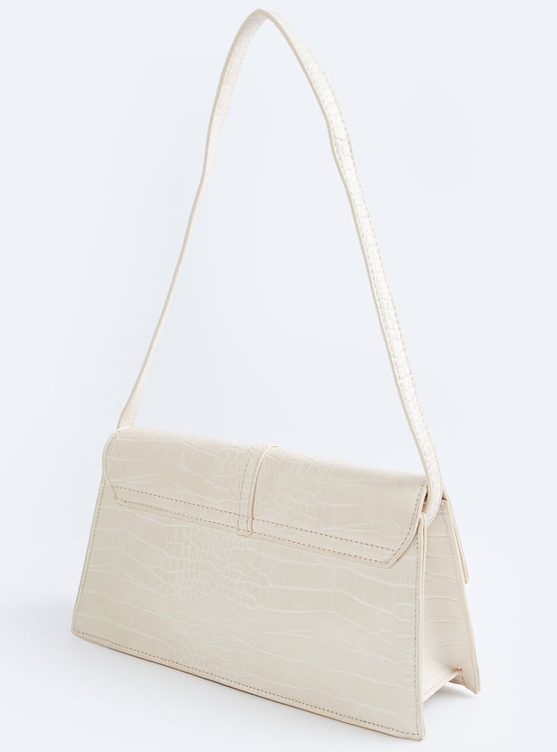 Women Croc Design Shoulder Bag