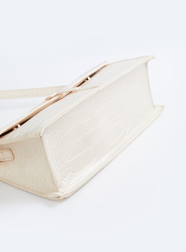 Women Croc Design Shoulder Bag