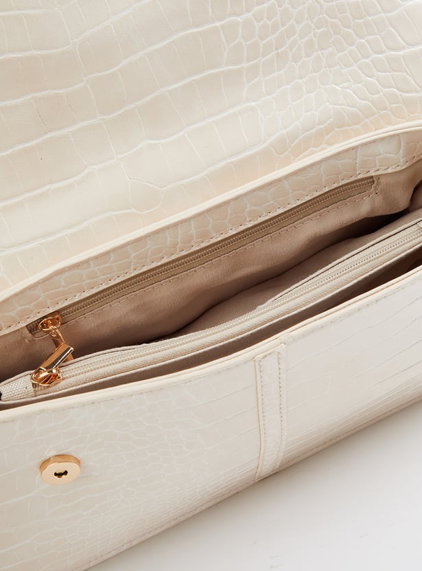 Women Croc Design Shoulder Bag