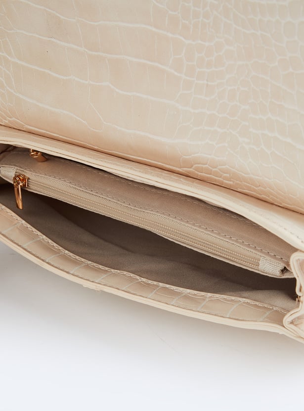 Women Croc Design Shoulder Bag