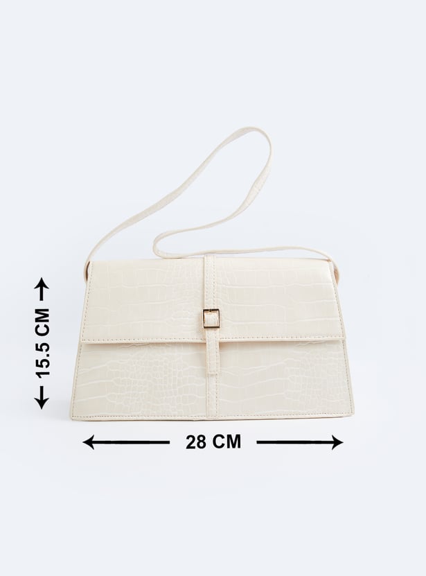 Women Croc Design Shoulder Bag