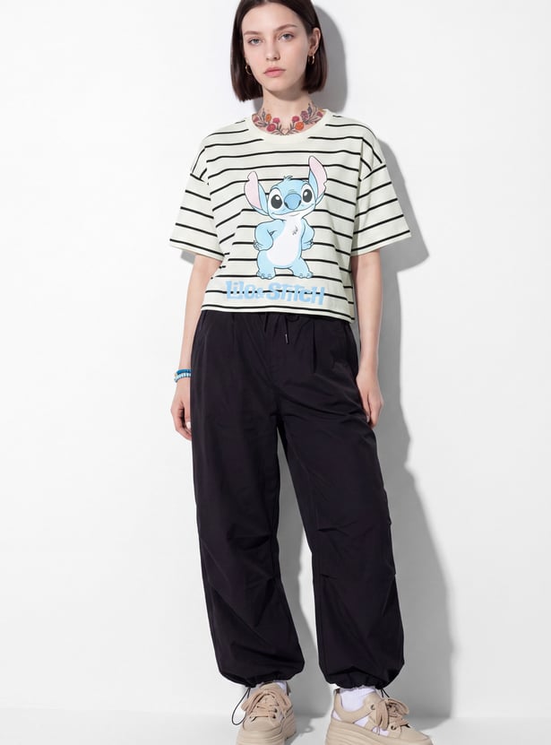 URB_N Women Boxy Lilo & Stitch T-shirt