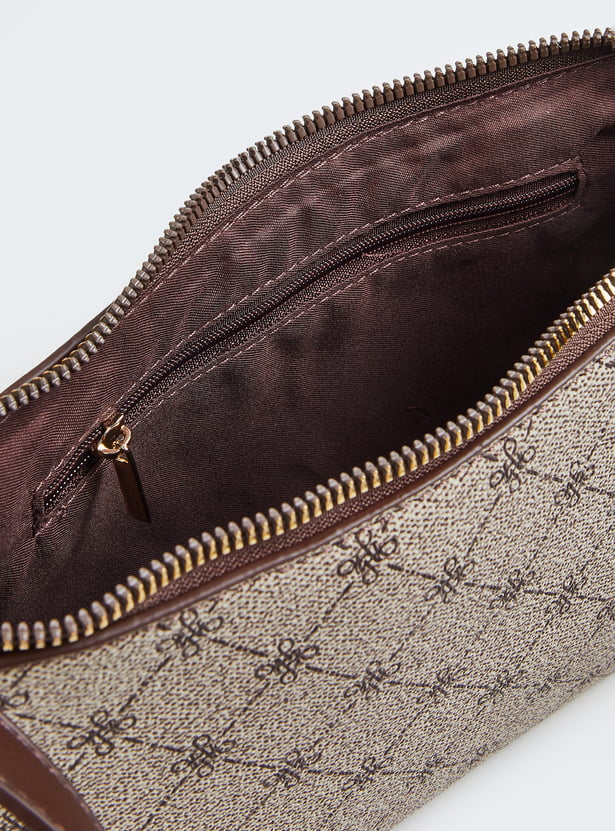 Women Printed Shoulder Bag with Scarf