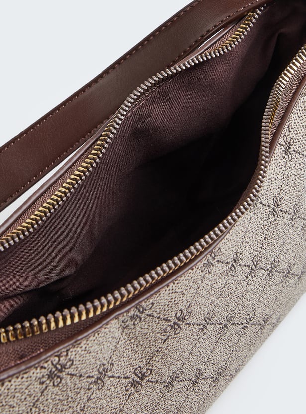 Women Printed Shoulder Bag with Scarf