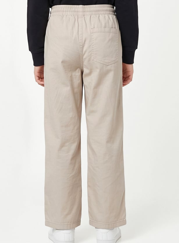 Girls Solid Trousers