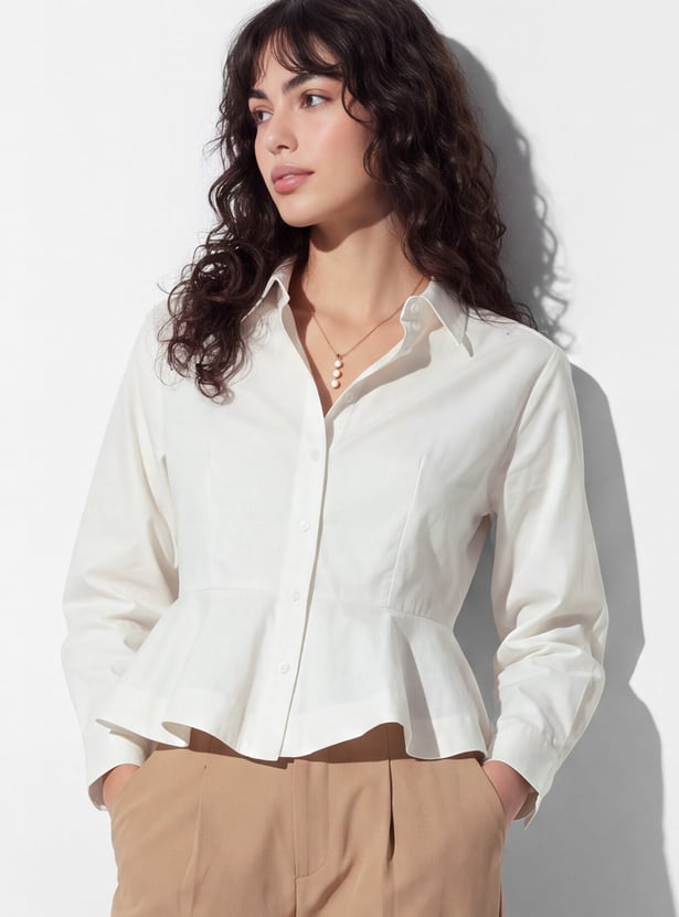 URB_N Women Peplum Shirt