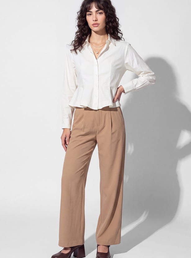 URB_N Women Peplum Shirt