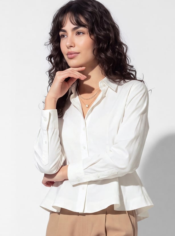 URB_N Women Peplum Shirt