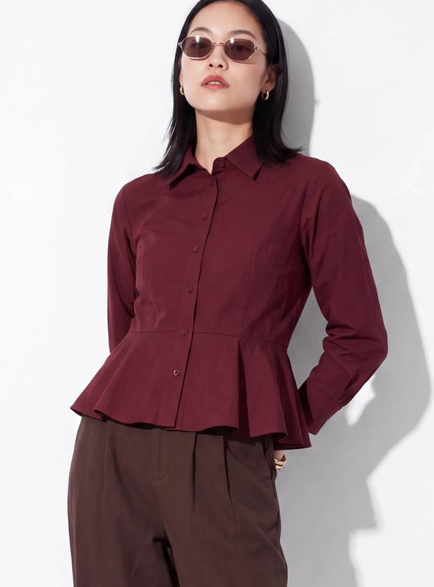 URB_N Women Peplum Shirt