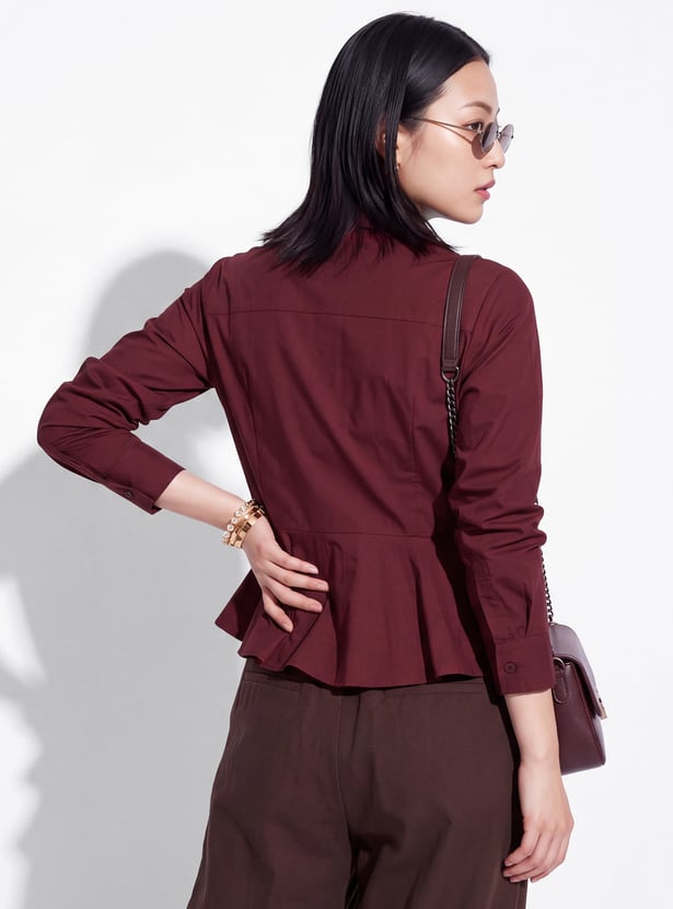 URB_N Women Peplum Shirt