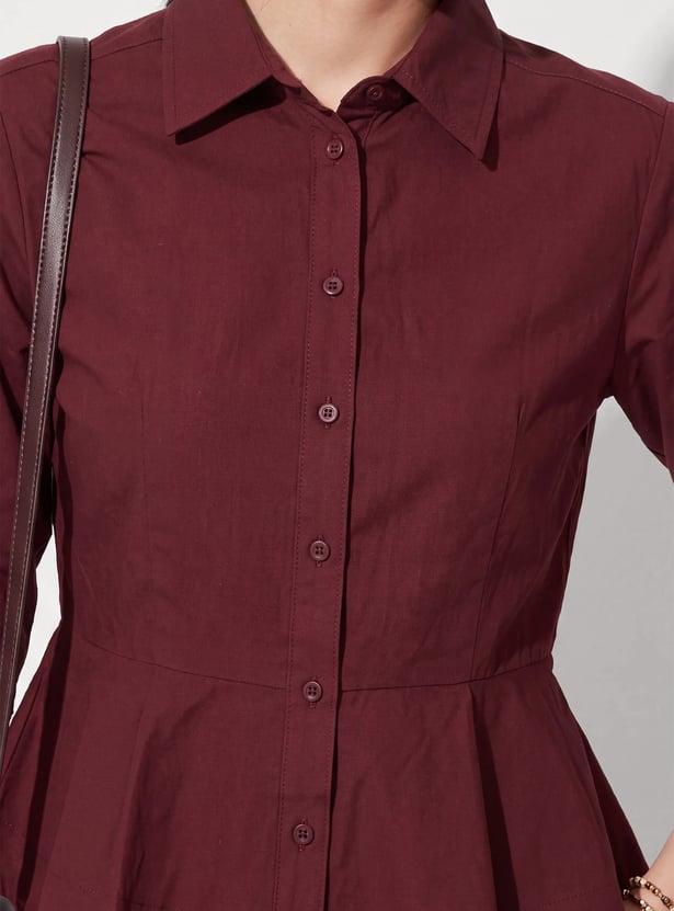 URB_N Women Peplum Shirt