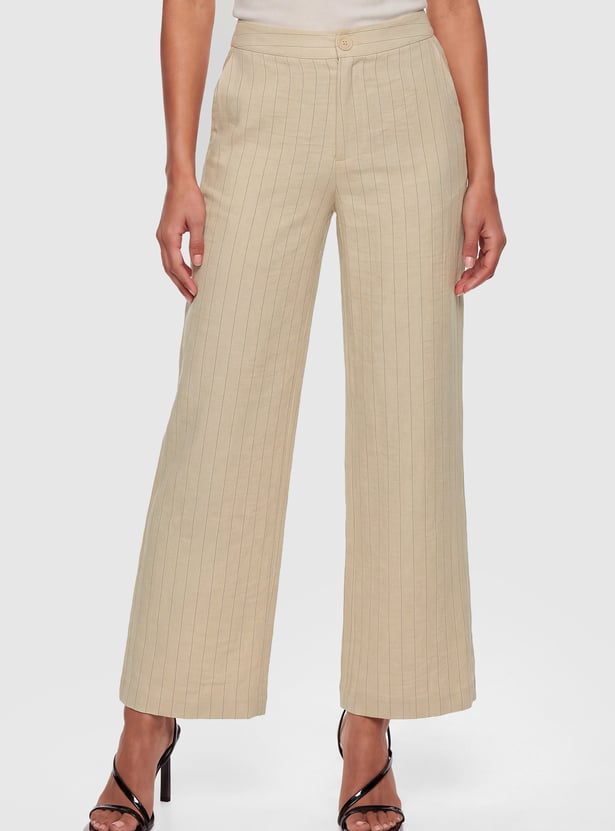Women Striped Trousers
