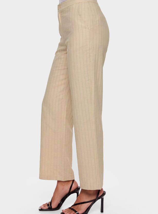 Women Striped Trousers