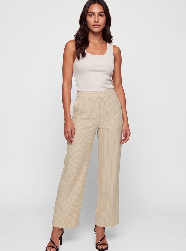 Women Striped Trousers