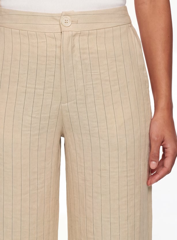 Women Striped Trousers