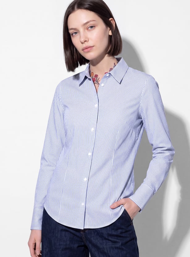 URB_N Women Striped Shirt