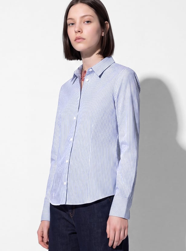 URB_N Women Striped Shirt