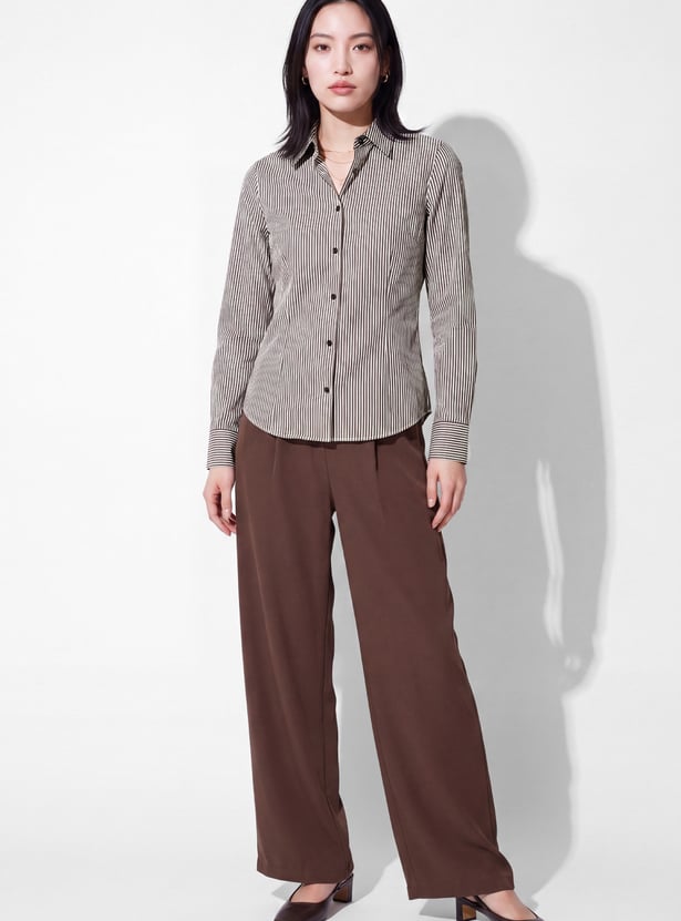 URB_N Women Striped Shirt