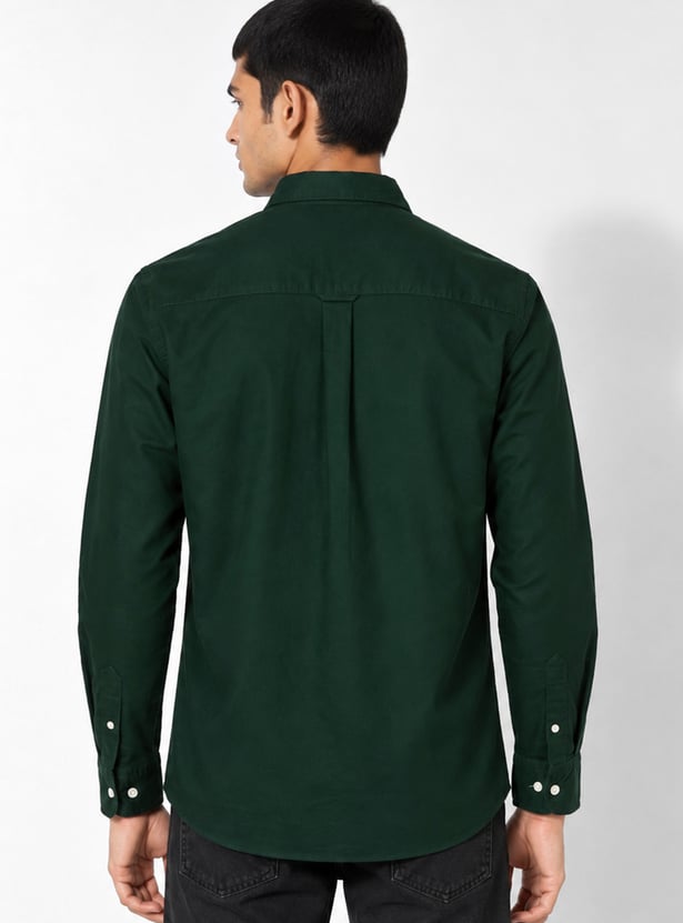Men Solid Regular Fit Shirt
