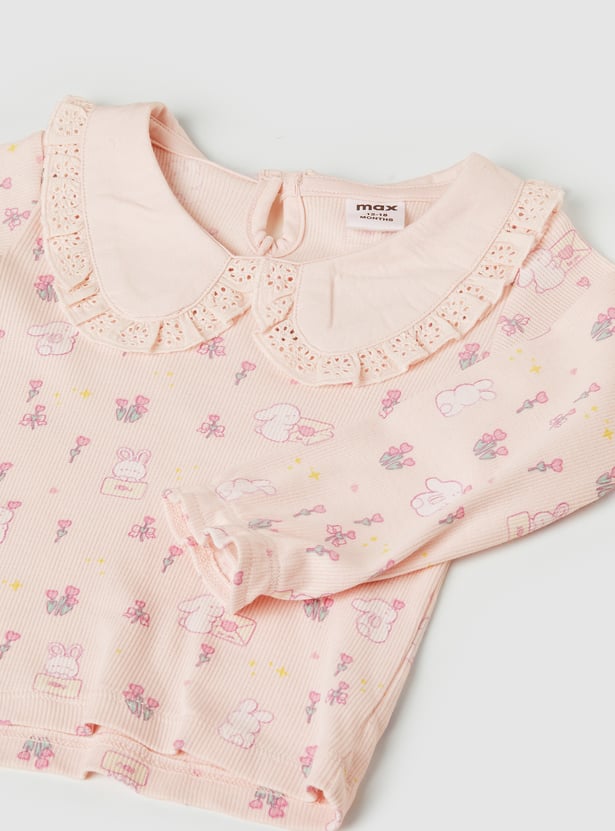 Girls Printed Tops - Pack of 2