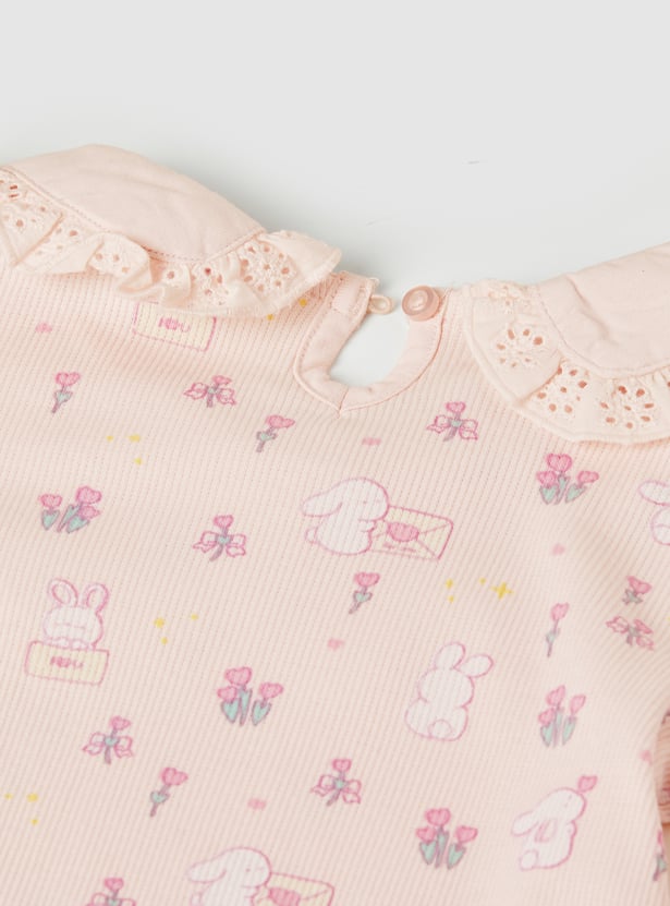 Girls Printed Tops - Pack of 2