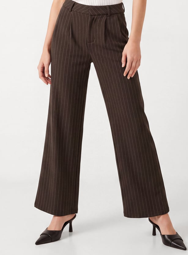 URB_N Women Striped Trousers