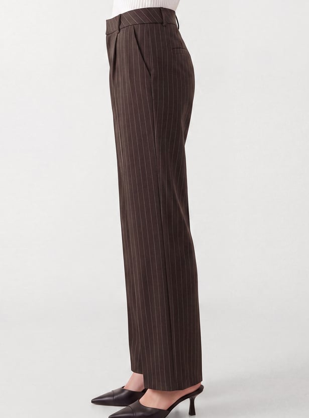 URB_N Women Striped Trousers