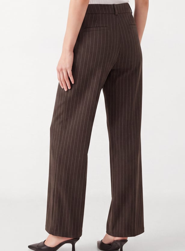 URB_N Women Striped Trousers
