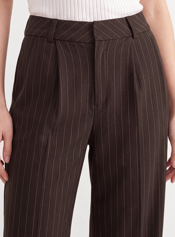 URB_N Women Striped Trousers