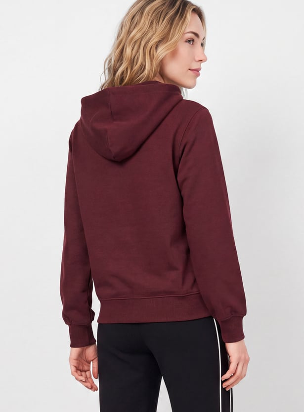 Women Solid Hooded Jacket