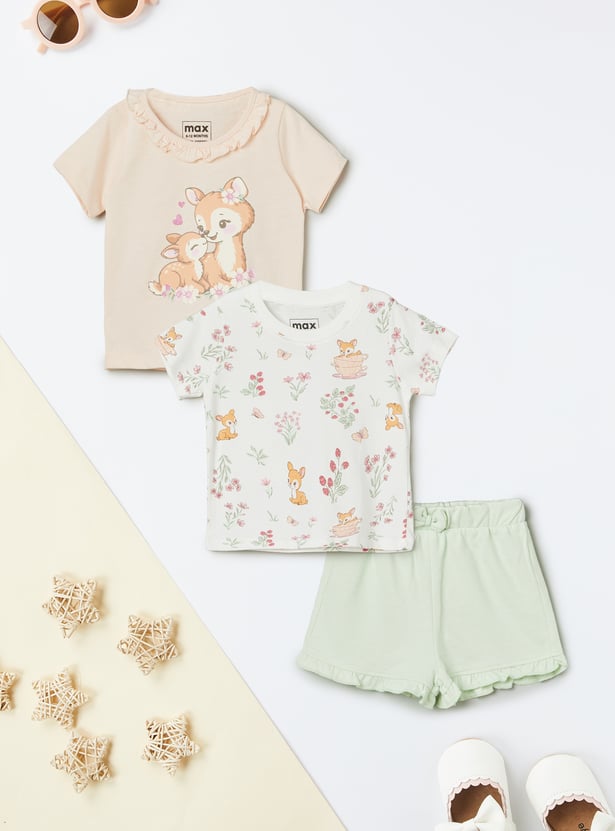 Girls Bambi Printed Sets