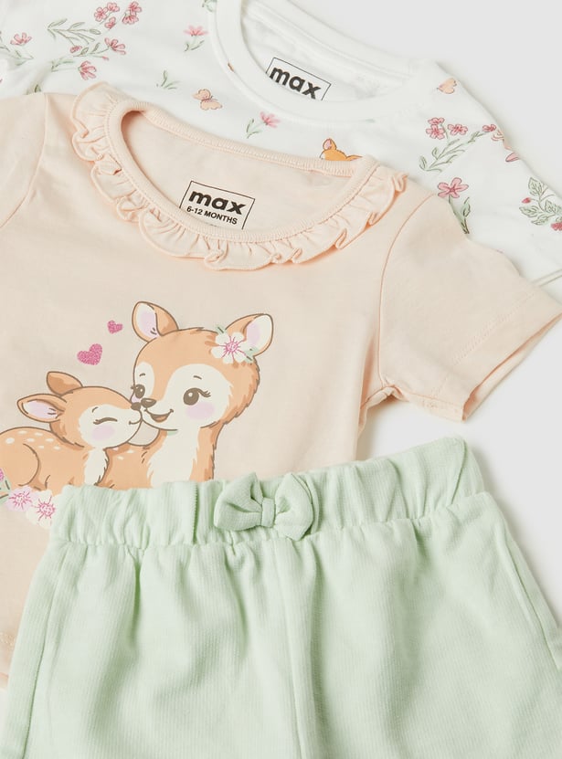 Girls Bambi Printed Sets