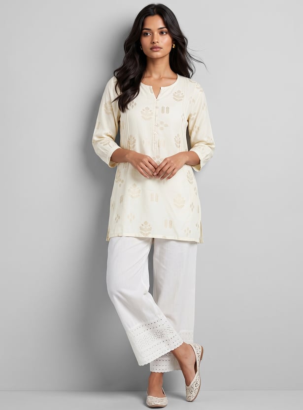 Women Printed Straight Kurti