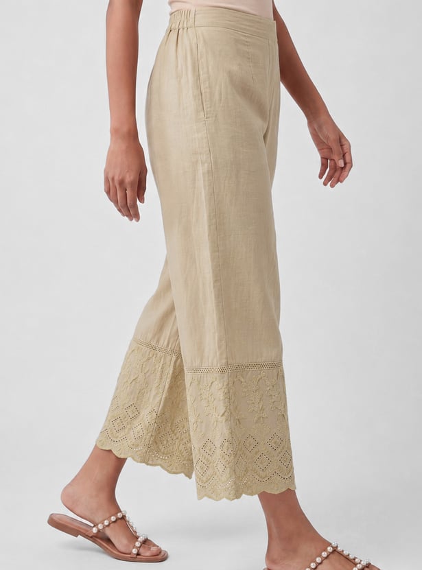 Women Embroidered Palazzos