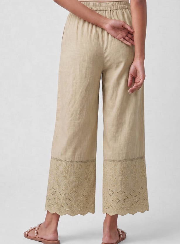 Women Embroidered Palazzos