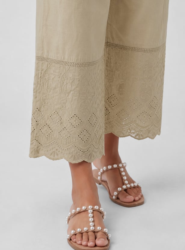 Women Embroidered Palazzos