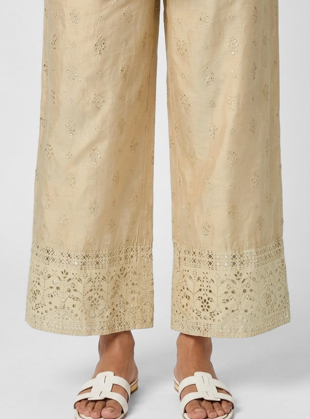 Women Foil Printed Palazzos