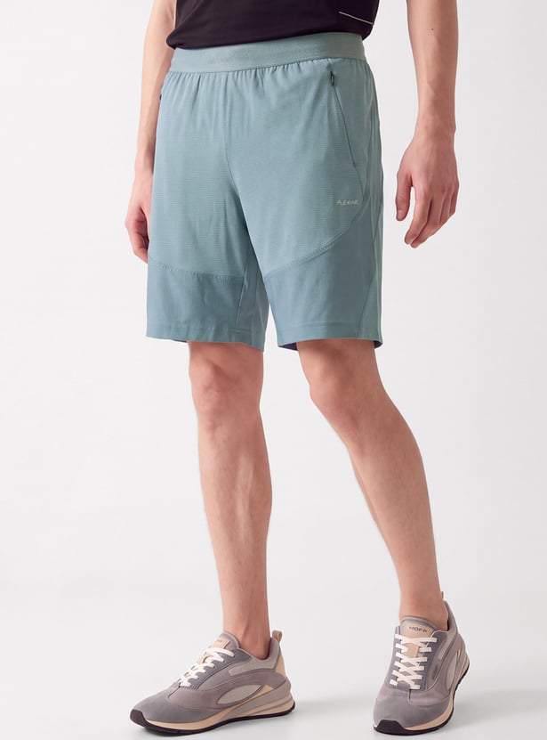 Men Striped Sports Shorts